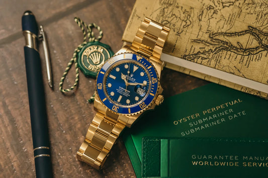 RLX SUBMARINER GOLD/BLUE