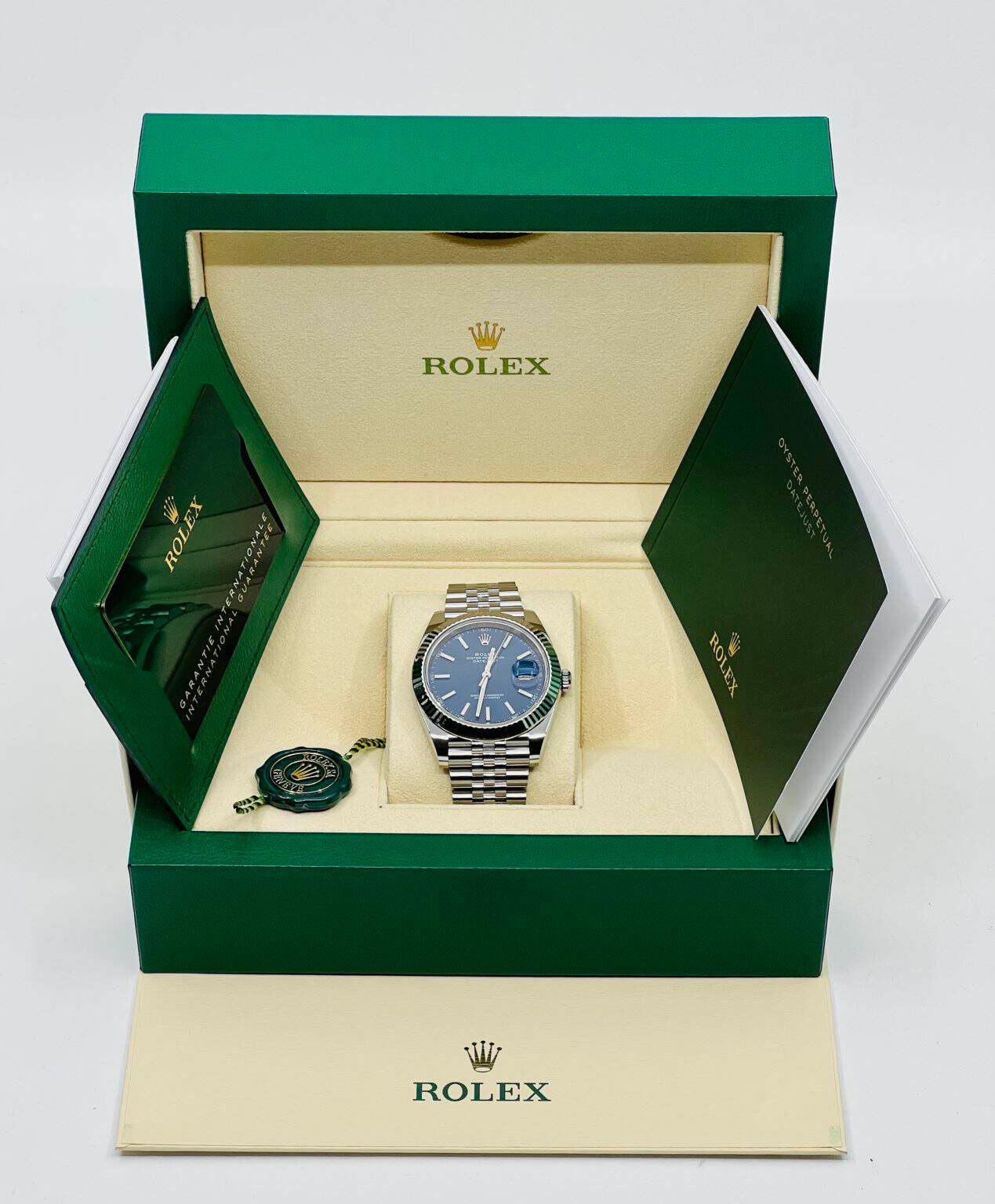 RLX DATEJUST SILVER/BLUE