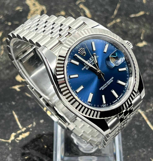 RLX DATEJUST SILVER/BLUE