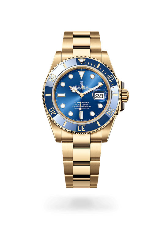 RLX SUBMARINER GOLD/BLUE
